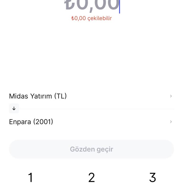 Midas Uygulamasında Görünen 300 TL Bakiyem Çekilemiyor