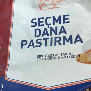 Metro Market'ten Bozulmuş Dana Pastırma: Tüketim Tarihi Geçmemiş Olmasına Rağmen Sağlık Riski