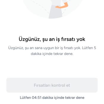 Armut Uygulamasında İş Teklifleri Görünmüyor Ve Bildirim Sorunu