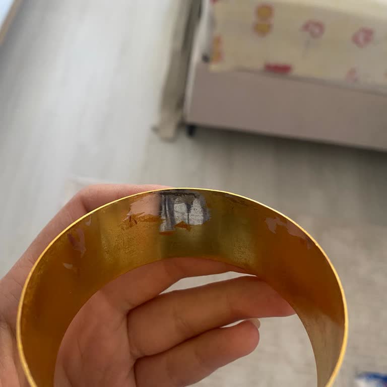 Zeynepgold1 (Instagram) Gold Kaplama Bilezik Kısa Sürede Soyulup Deforme Oldu