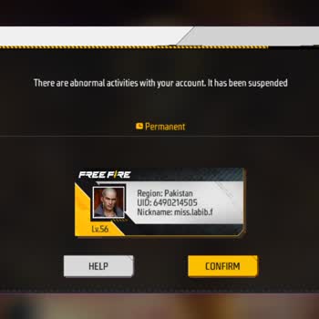 Free Fire Account Wrongly Banned