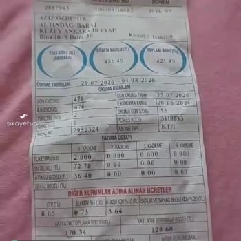ASKİ Ankara Su Faturası Sorunu!