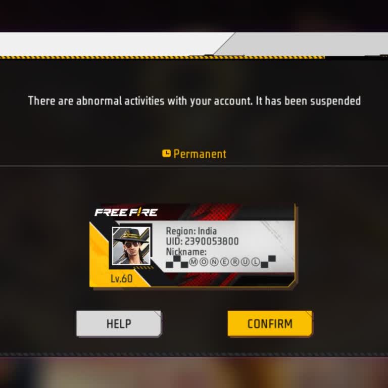 Free Fire Max Account Hacked and Permanently Banned