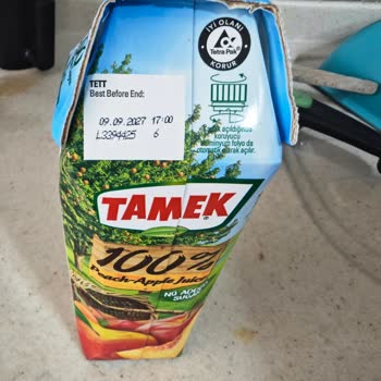 Geçmemiş Son Tüketim Tarihli Tamek Meyve Suyu Aşırı Kötü Tat Ve Koku Şikayeti