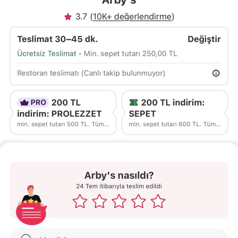 Kupon Uygulanmadan Sipariş Onaylandı Ve Restoran Numarası Çalışmıyor