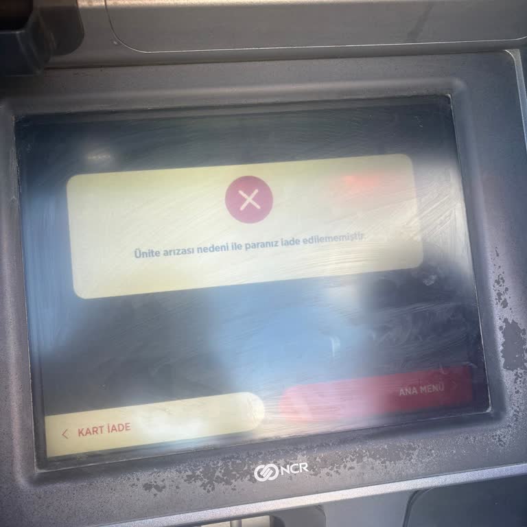 ATM Arızası Nedeniyle Yatırdığım 15 İle 20 Bin TL Hesaba Yansımadı Ve İade Gelmedi