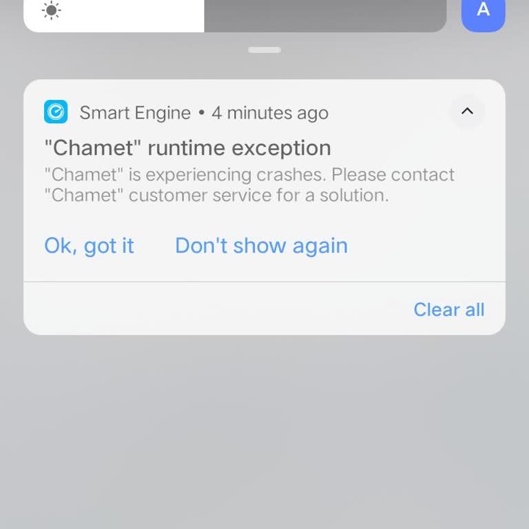 Chamet App Not Running