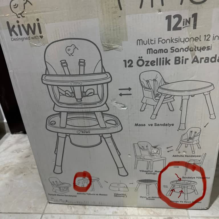 Eksik Parçalarla Bebefix Mama Sandalyesi Kullanılamıyor, Hemen İade İstiyoruz