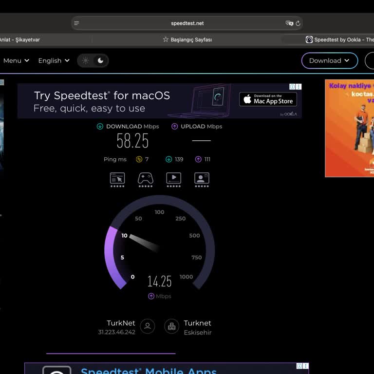 75 Mbps Hız Vaadi Gerçekleşmedi, 1.800 TL Cayma Bedeli İadesi Talebi