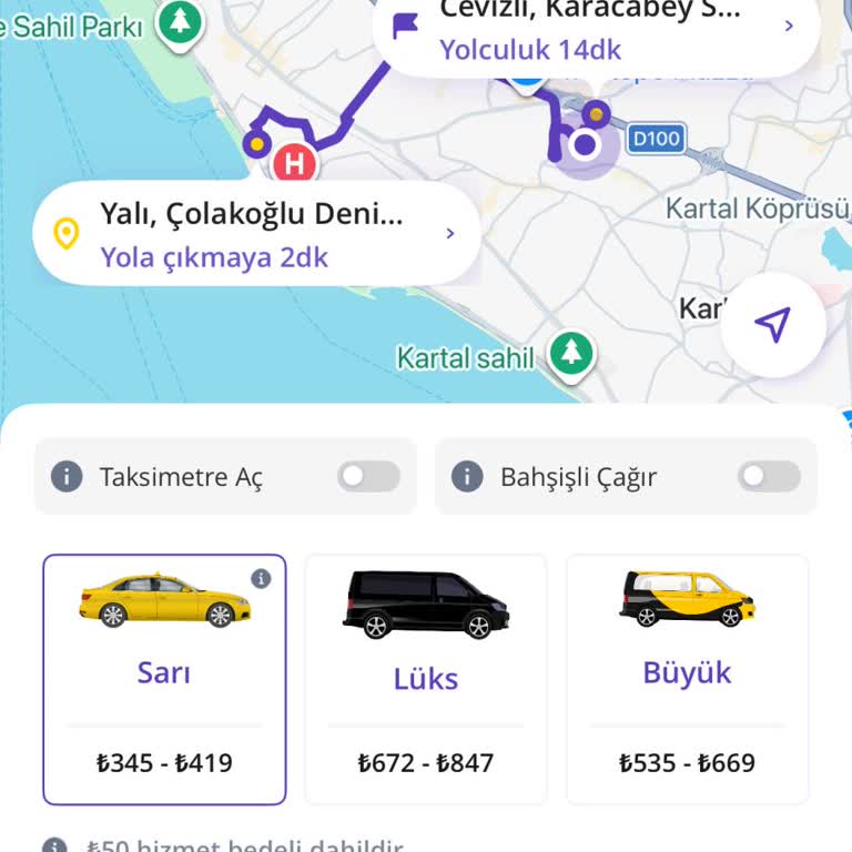 Getir Takside Yanıltıcı Ücret Ve 501,80 TL Haksız Tahsilat, Tam İade Talebi