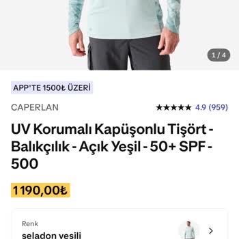 Defolu Kapüşonlu Balıkçı Tişörtü İçin Fiyat Düzeltmesi Ve Hediye Çeki Talebi