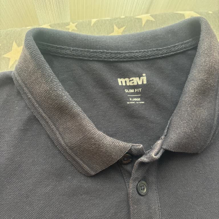 Mavi Polo T-Shirtte 2 Yıkamadan Renk Solması Ve Tüylenme