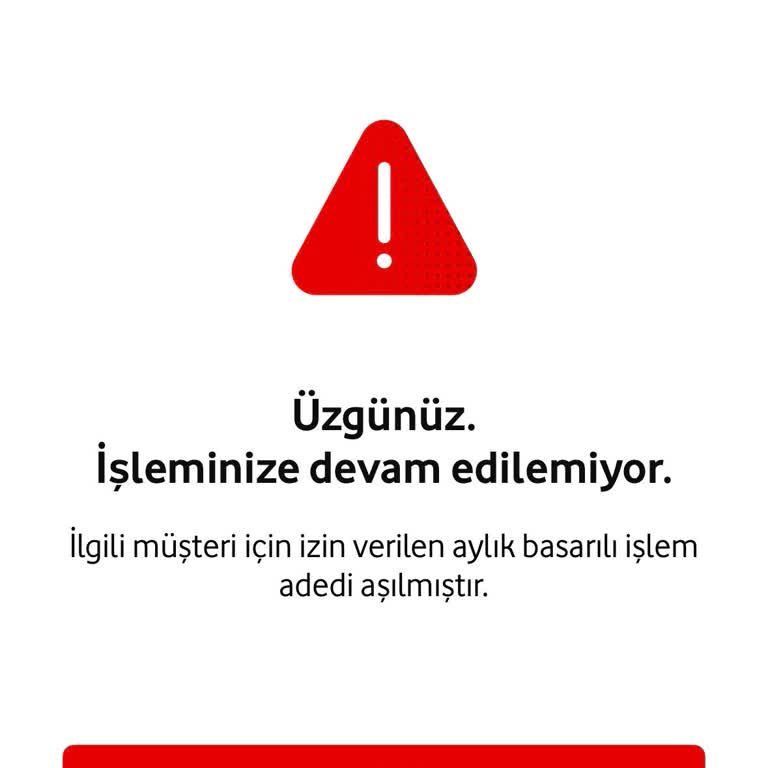 Aylık İşlem Sayısı Sınırı Nedeniyle Bakiye Yükleme Engeli Ve Açık Bilgilendirme Talebi
