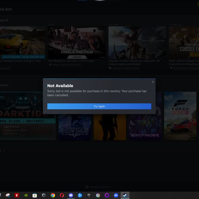 Steam CD-Key Bölgesel Kısıtlama Ve Destekte Vurdumduymaz Tavır