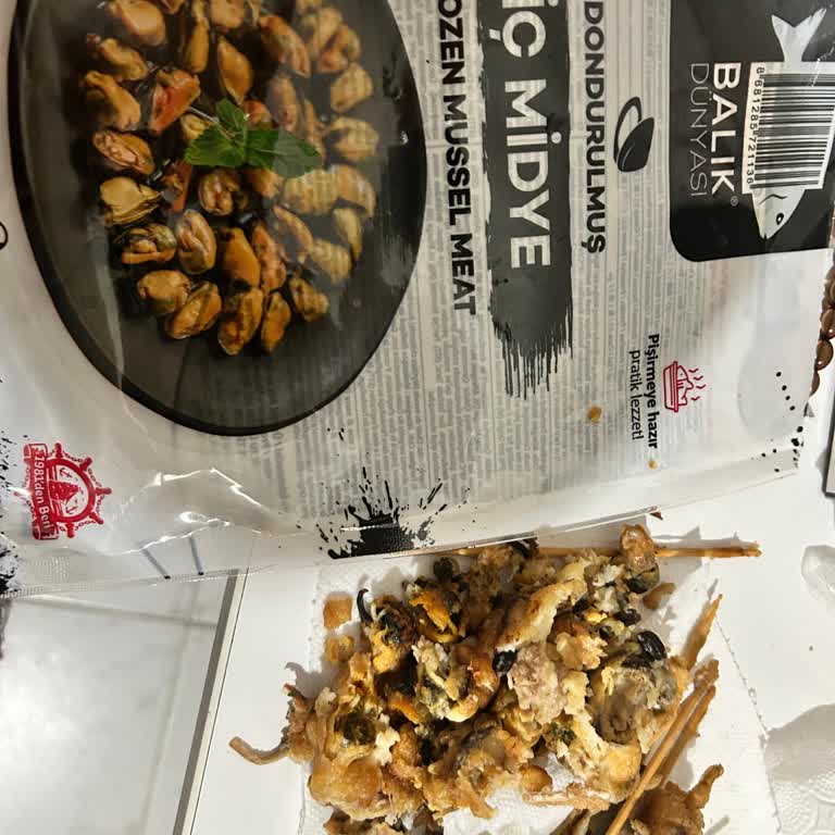 Carrefour Balık Dünyası'nda Temizlenmemiş Dondurulmuş Midye Satışı