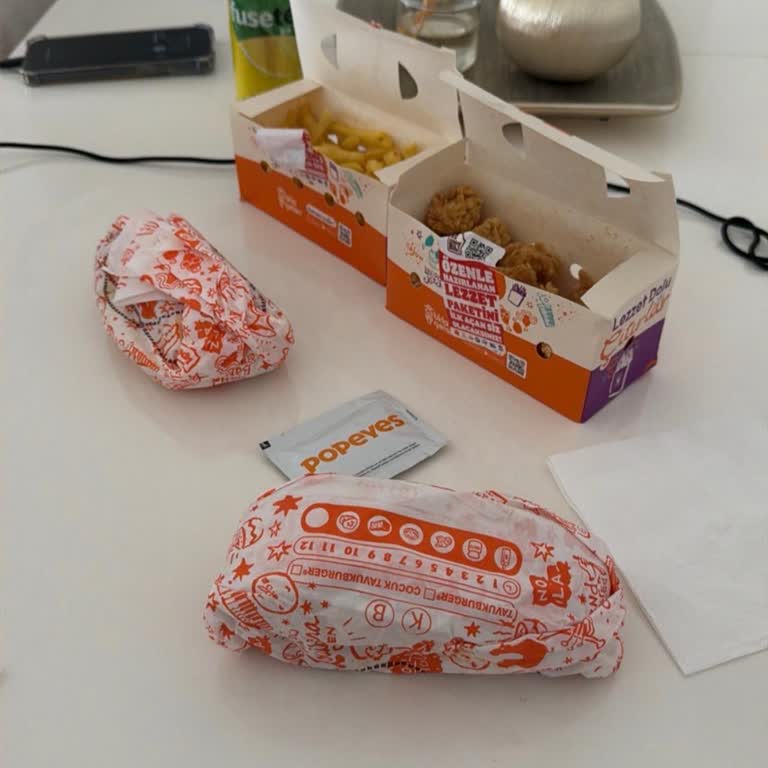 Popeyes Karaman Şubesinde Gelen Siparişte Eksik Menü Ve Kanatlar, Yanlış Soslar