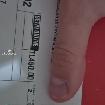 Domino's Pizza Hatalı Ürün, 450 TL İade Talebi