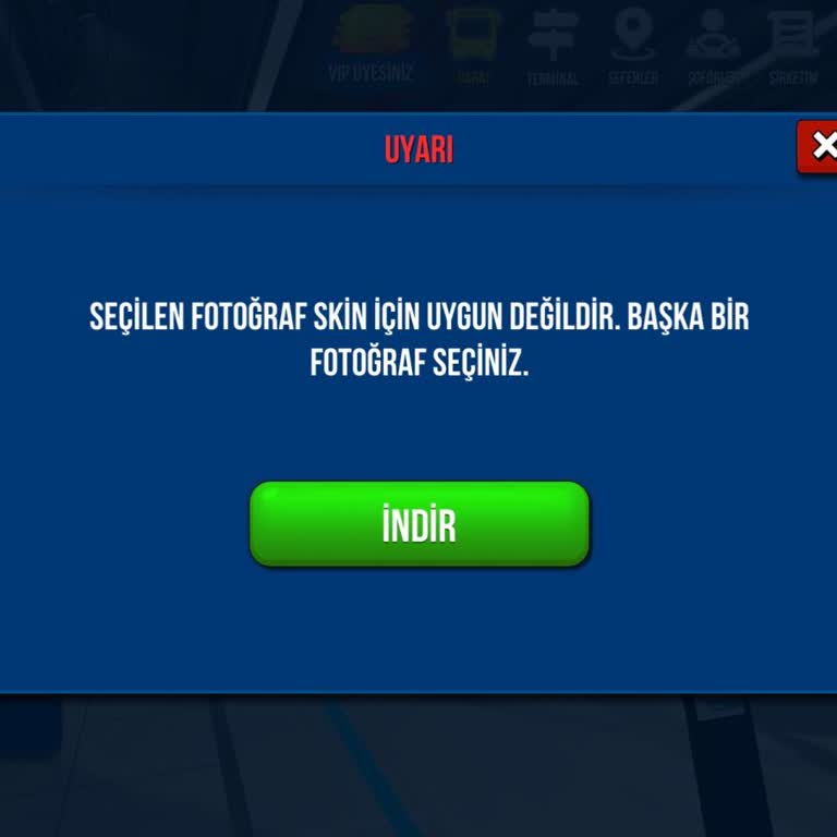 Skin Oluşturma İşleminde Fotoğraf Uyumsuzluğu