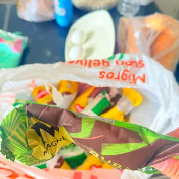 Migros Sanal Market'ten Gelen Erimiş Dondurmalar