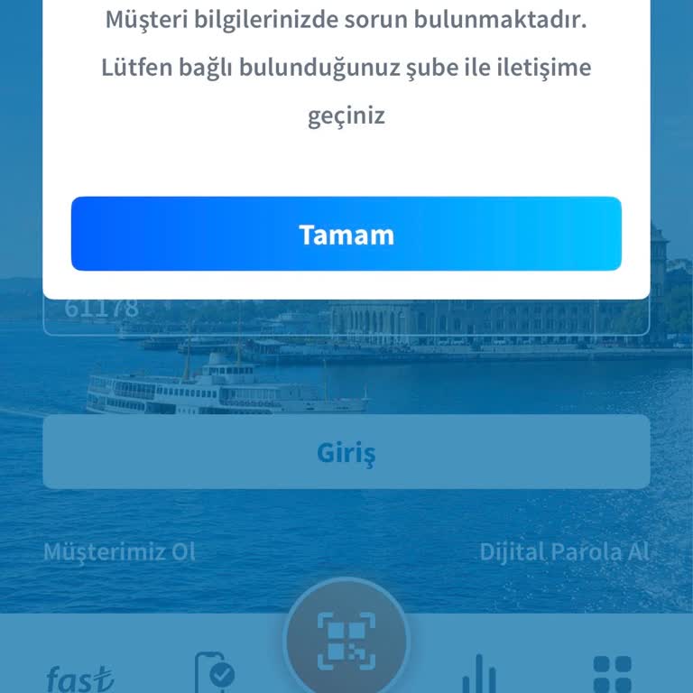 Mobil Şube Girişinde Müşteri Bilgileri Hatası Ve Uzaktan Çözüm Talebi