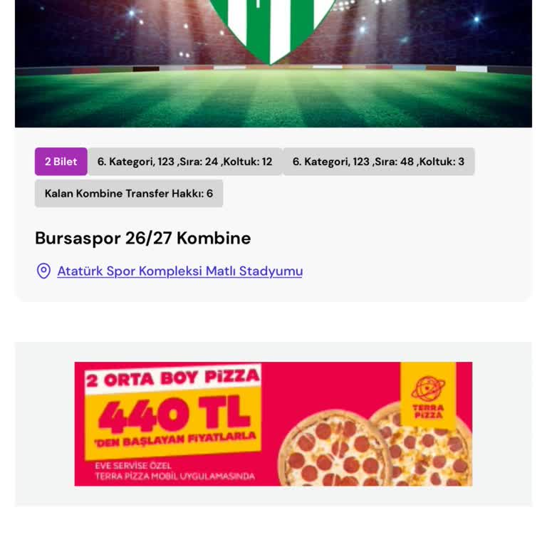 Passo Taraftar Satın Aldığım Bursaspor Kombinesi Hesapta Görünmüyor