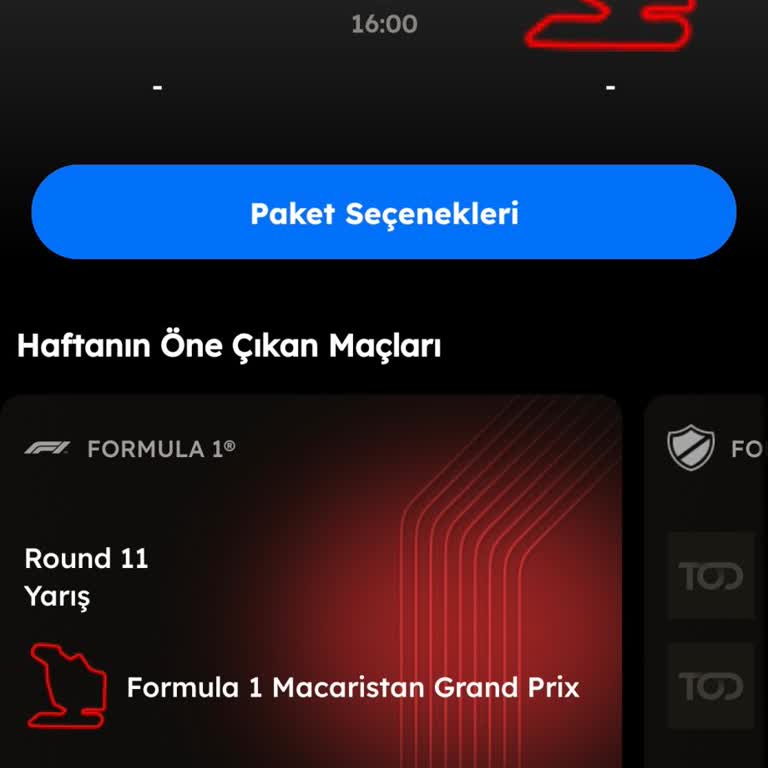 Digiturk Tod Üyeliğinde Formula 1 Yayınına Erişilemiyor