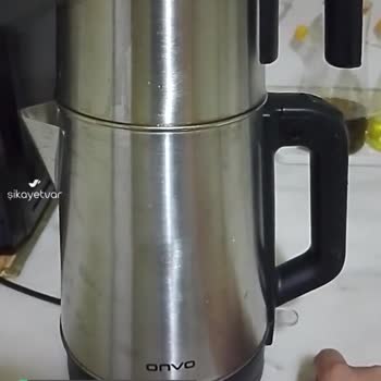 Onvo Inox Çay Makinesi Alt Mandal Kendiliğinden Atıyor Ve Kaynatmıyor!