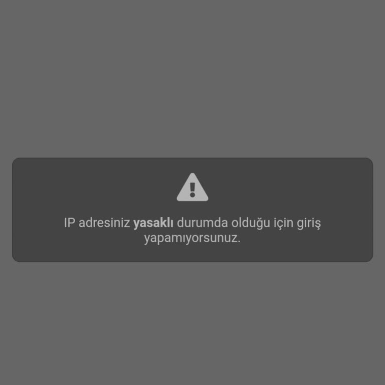 IP Adresimin Yasaklanması Nedeniyle 2 Hafta Boyunca Esohbet'e Giriş Yapamıyorum