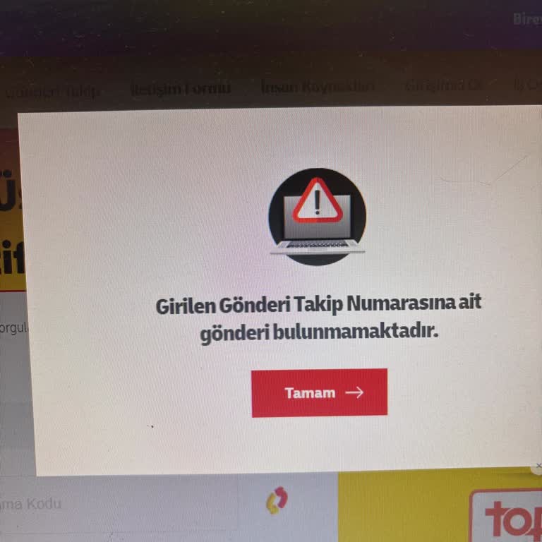 DHL Ecommerce Takip Sistemindeki Hata Nedeniyle Sipariş Takibi Yapılamıyor