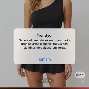Sepete Ürün Eklenmiyor Ve Maksimum Seviyeye Ulaşıldı Hatası