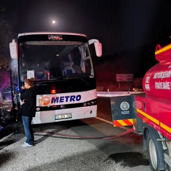 Otobüste Yangın Çıktı, Güvenlik Yoktu, 4 Saat Bekletildik