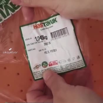 Hastavuk Paketin İçinden Çıkan Yarı Pişmiş Parça!