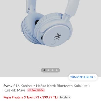Syrox S16 Kulaklık Pedlerinde Erken Yıpranma Ve Değişim Talebi
