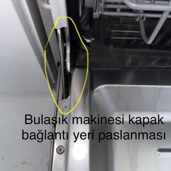 Bosch Bulaşık Makinesinin Kapak Bağlantısındaki Paslanma 10 Yıllık Garantiyle Çelişiyor