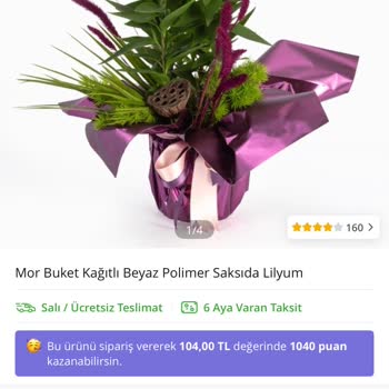 Çiçek Sepeti Onaylanan Görselle Uyuşmayan Ve Az Çiçek Teslimatı