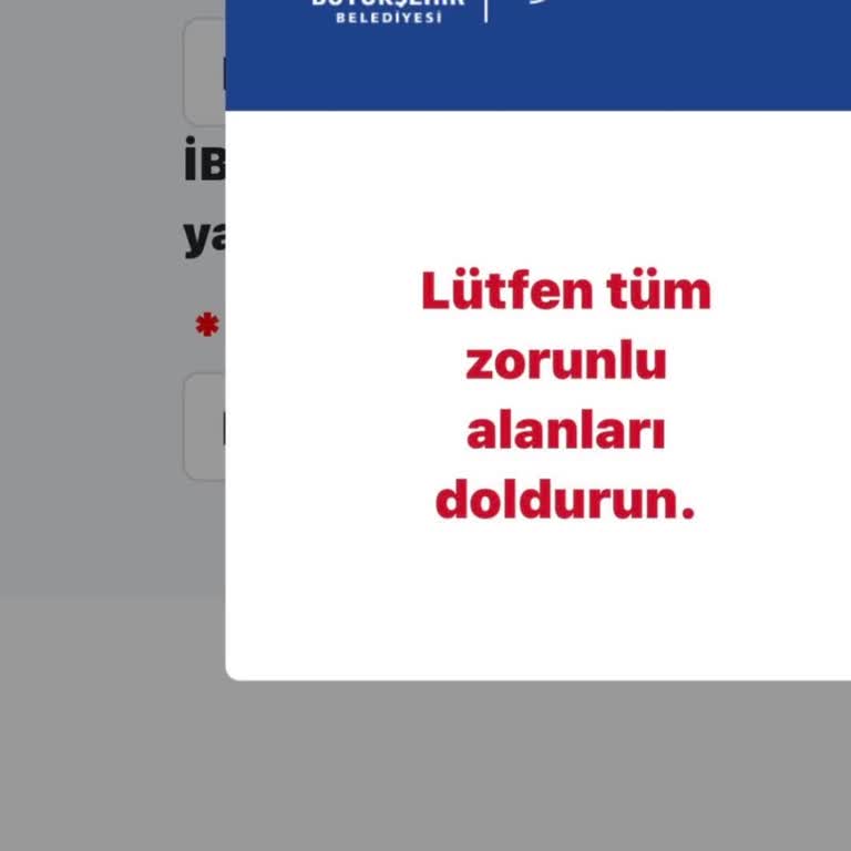 İBB Evlilik Desteği Başvurusunda Sistem Hatası