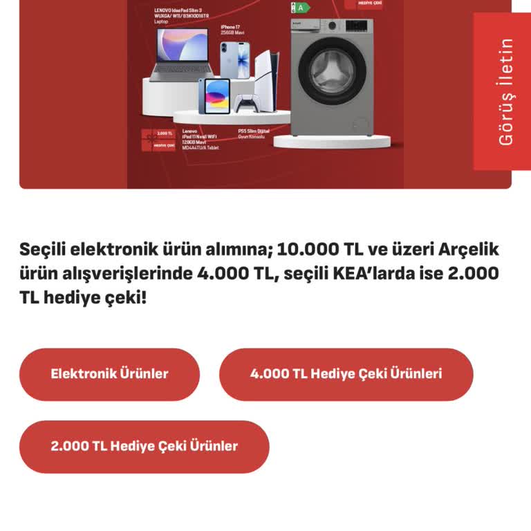 Arçelik Silivri Şubesinde Hediye Çekim Hakkım İhlal Edildi