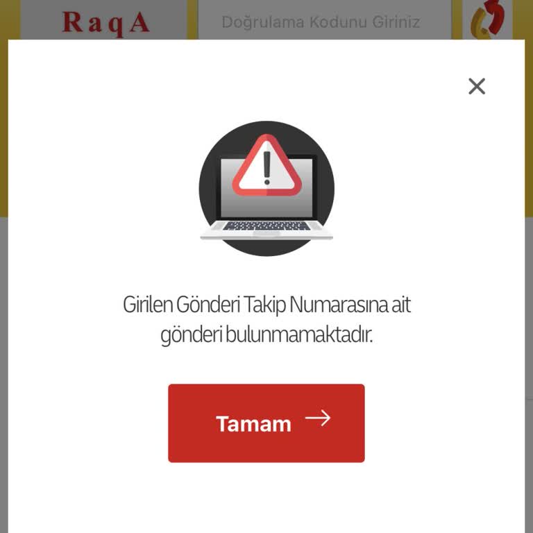 Takip Numarası Bulunamıyor, Koray Spor'dan Cevap Yok