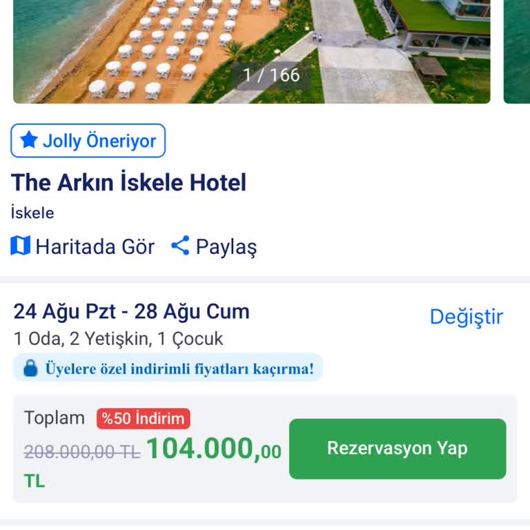 Erken Rezervasyon Fiyat Düşüşü İadesi Reddi