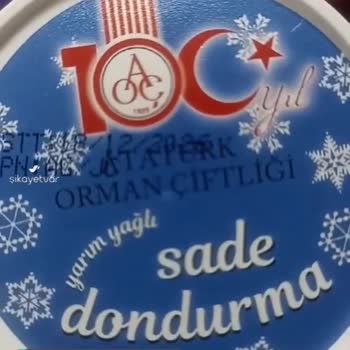 AOÇ Dondurma Bozuk