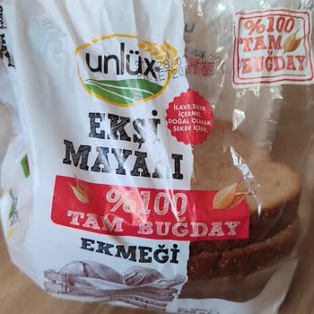 UnluX Tam Buğday Ekmeğinde Lezzetsizlik Ve Şüpheli Koruyucular