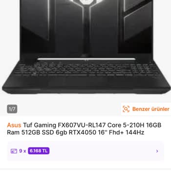 Kargo Sürecindeyken Asus TUF F16 Laptopun Fiyatı Düşmüş, Farkın İadesi Talebi