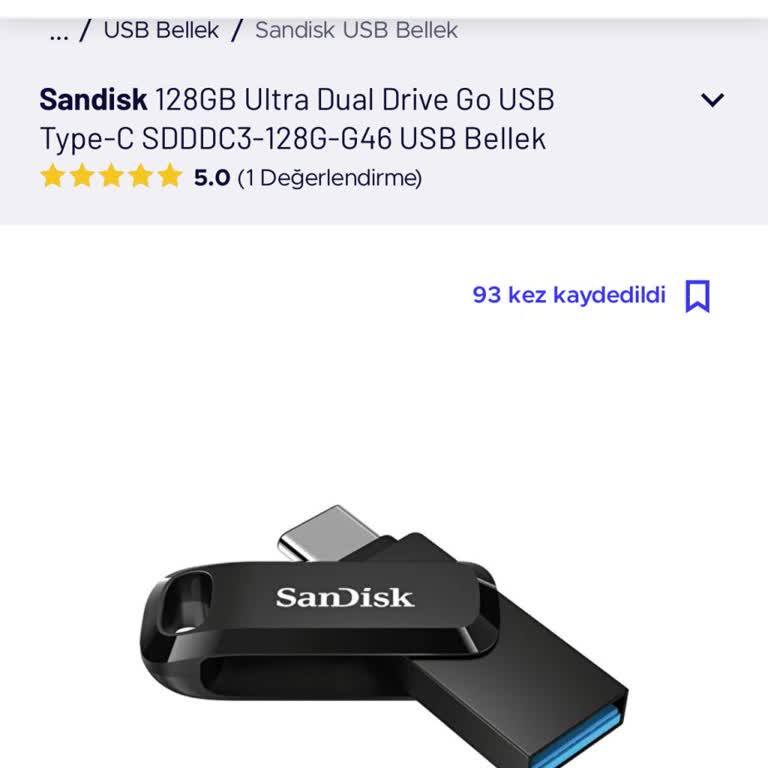 Yanlış Ürün Gönderimi Tekrarlandı: Doğru Sandisk Dual Drive GO İsteniyor