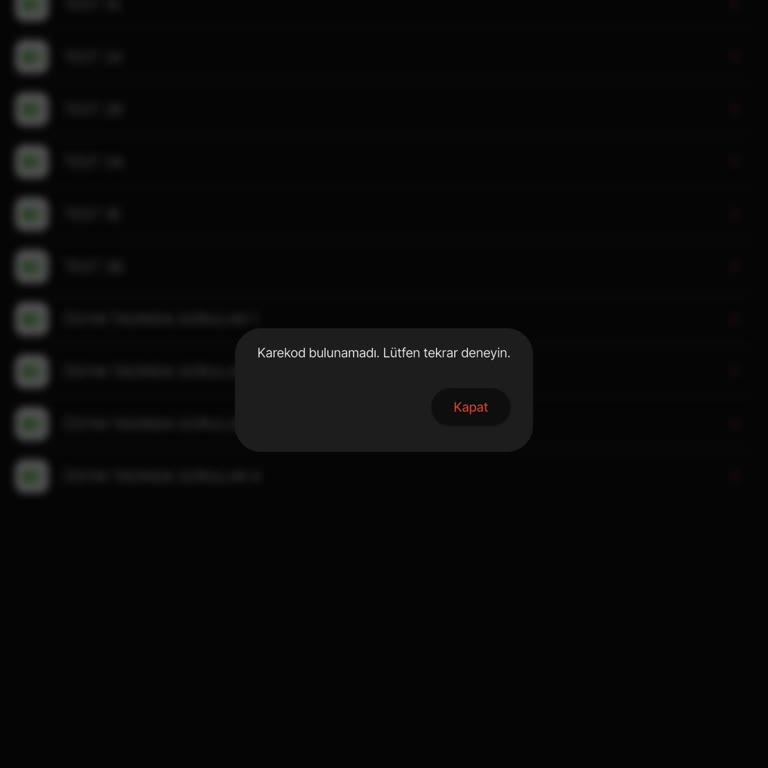 Karekod Bulunamadı Uyarısı Video Çözüm Erişimini Engelliyor