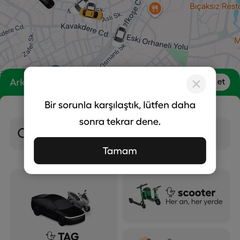 Bursa Nilüfer'de Martı Tag Araç Çağırma Sorunu Ve Cevapsız Müşteri Hizmeti