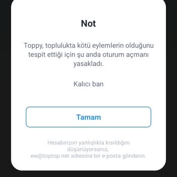 Top Top Oyununda Haksız Kalıcı Ban Ve Hesap Kapatma İtirazı