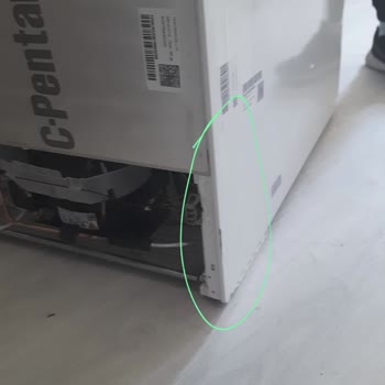 Teslimatta Buzdolabında Çizik Ve Göçükler İçin Sorumluluk Reddi