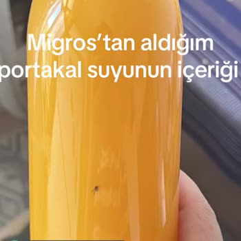 Migros Böcek Aromalı Portakal Suyu