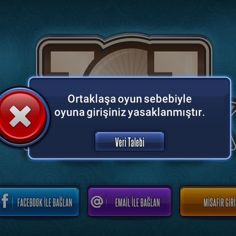 Yanlış Ortaklaşa Oyun Yasağı Nedeniyle Hesabıma Giriş Yapamıyorum