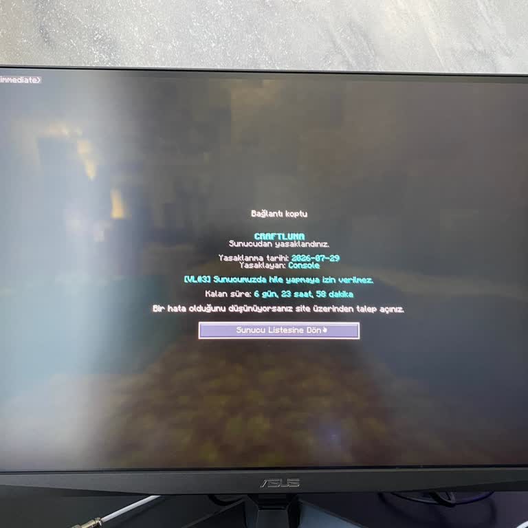 Craftluna Sunucusunda Hile Suçlamasıyla Haksız Ban